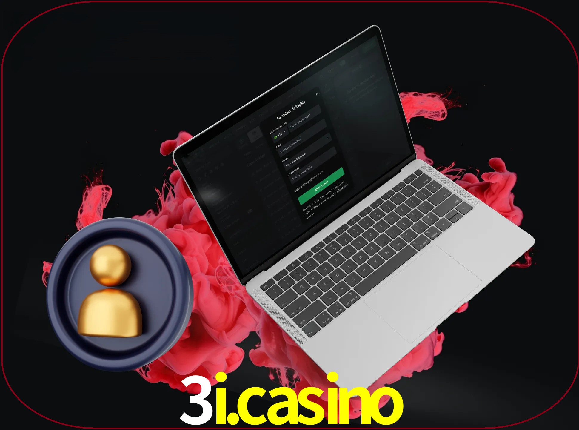 No cabeçalho do site 3I.CASINO, clique no botão que o levará a um formulário especial onde terá de introduzir as suas informações actuais.
