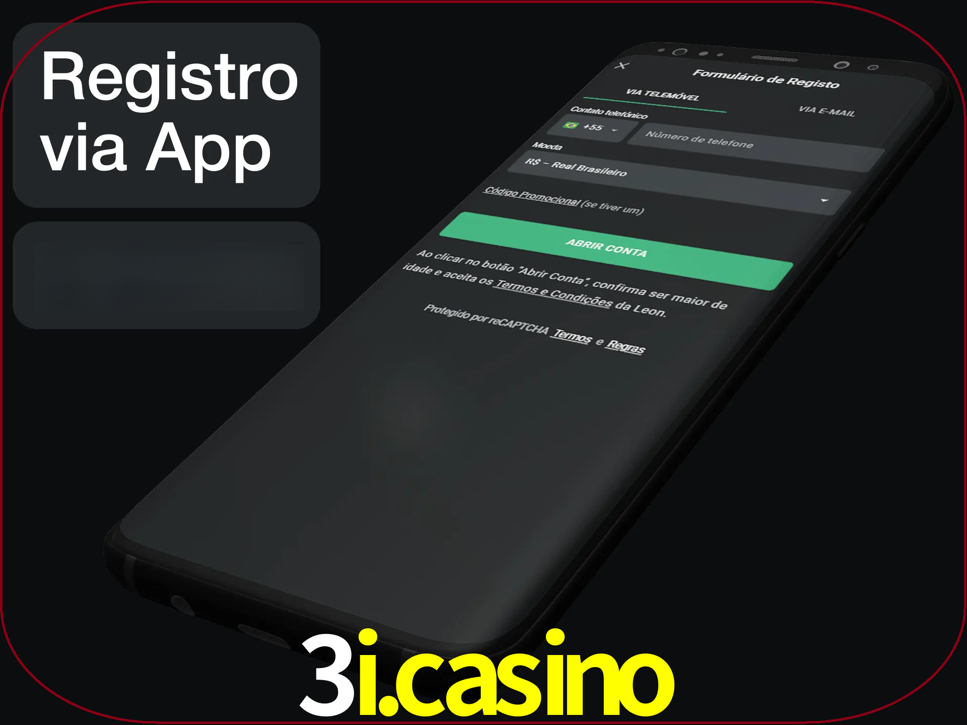 Registre-se quiclly em LeonBet usando o aplicativo.